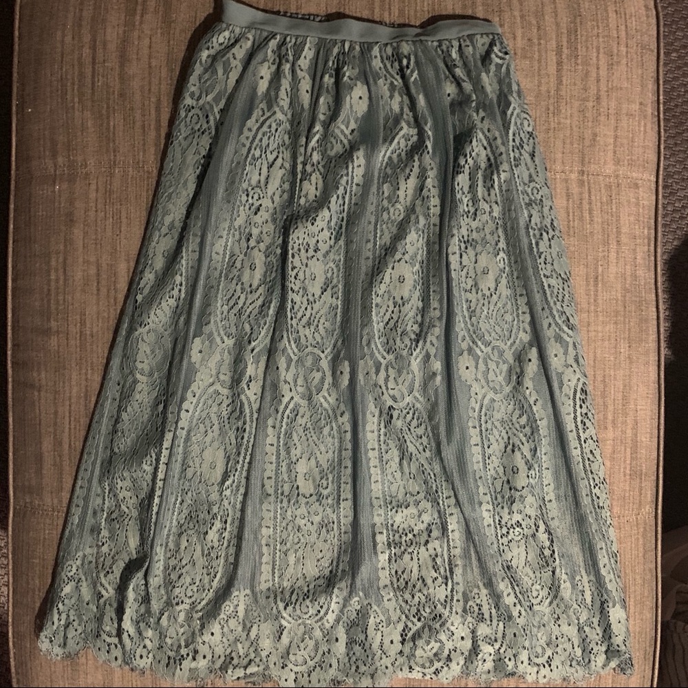 Lace Midi Skirt - matching crop top for sale